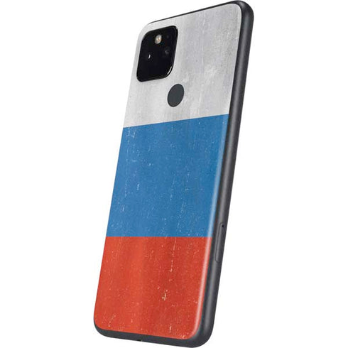 Russian Flag Distressed Google Pixel 5 Skin